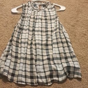 TORRID TOP SIZE 0 BLACK & WHITE CHECKERED SHIRT NWOT SEXY SLIMMING PLUS SIZE